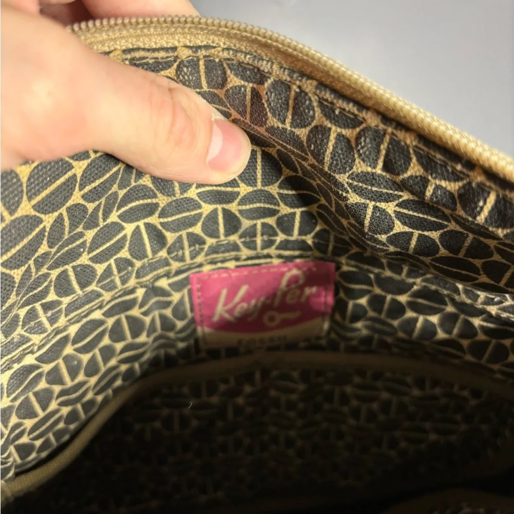 Fossil Key Per Coated Crossbody Bag